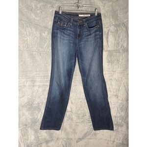 DKNY Jeans Soho Straight Leg Dark Wash Denim Blue Mid Rise Womens Size 29 x 29